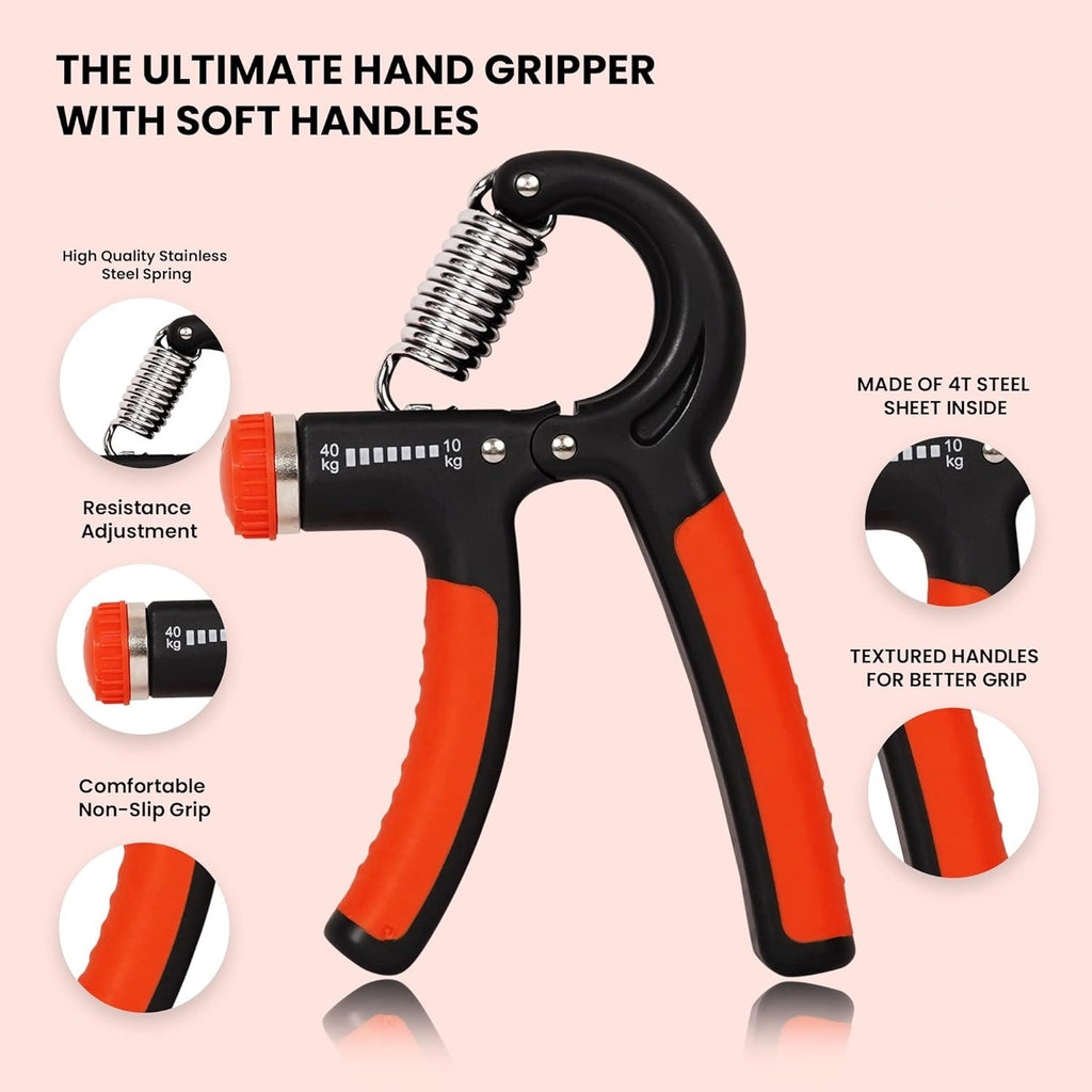 Premium Hand Grip Strengthener – Adjustable 10–40kg Resistance Trainer