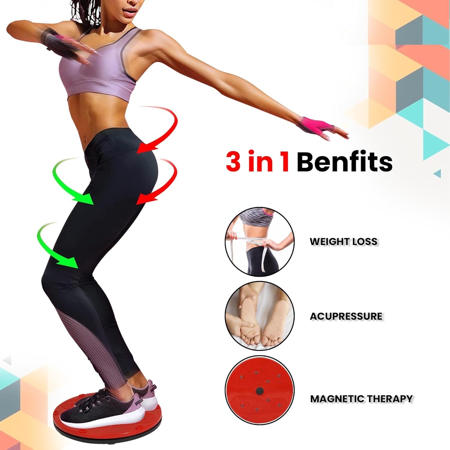 Premium Magnetic Waist Twister Disc – 5-in-1 Slimming & Core Exerciser