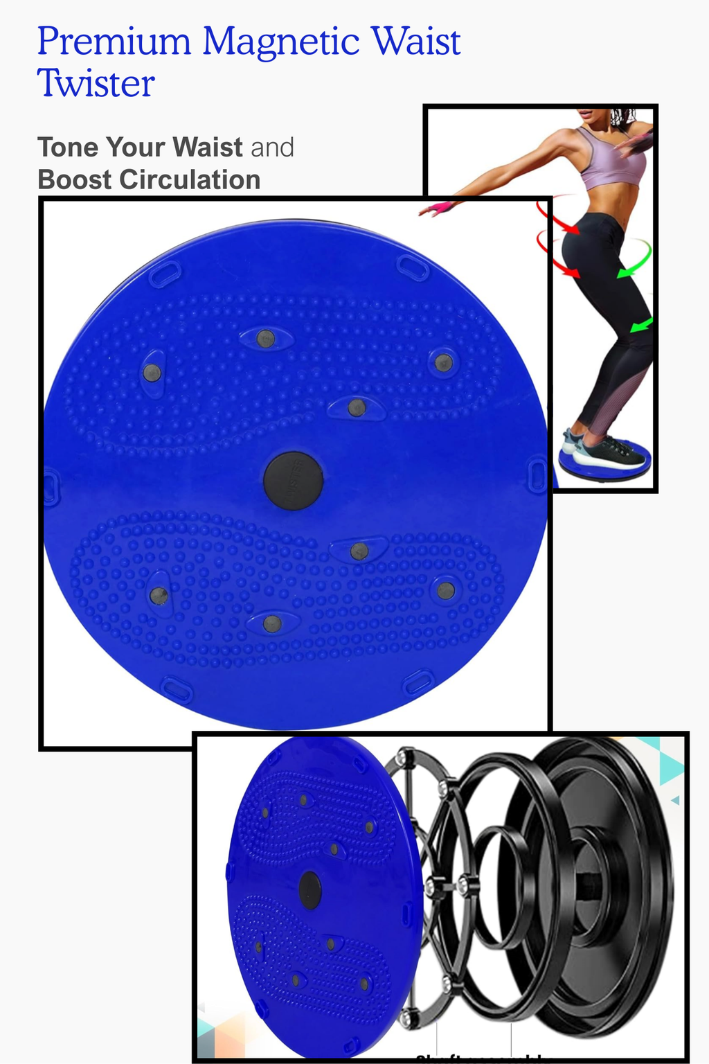 Premium Magnetic Waist Twister Disc – 5-in-1 Slimming & Core Exerciser