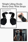 Weight Lifting Hooks – Heavy-Duty Wrist Straps for Deadlifts & Pull-Ups (Set of 2)